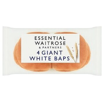 Essential White Giant Baps (4)