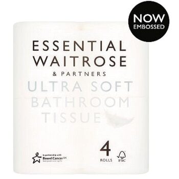 Essential White Ultra Soft Bathroom Tissue 4x190Sheet