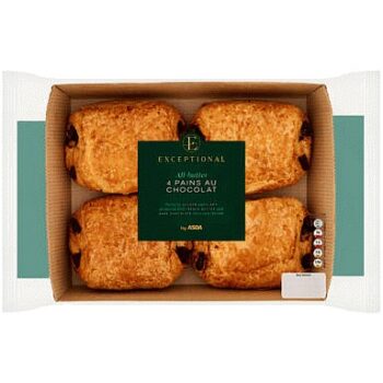 Exceptional by ASDA 4 All-Butter Pains Au Chocolat