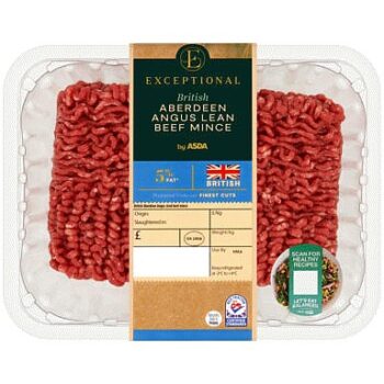 Exceptional by ASDA British Aberdeen Angus Lean Beef Mince 5% Fat