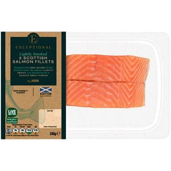 Exceptional by ASDA by Exceptional Lightly Smoked 2 Scottish Salmon Fillets (240g)