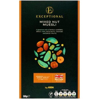 Exceptional by ASDA Exceptional by Mixed Nut Muesli (500g)