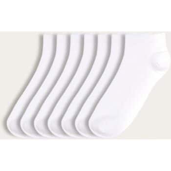 F&F 7-Pack Super Soft Trainer Socks in White