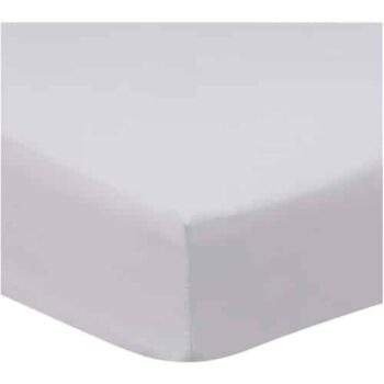 F&F Home Bedding Supersoft Silver Fitted Sheet Double