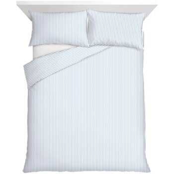 F&F Home Blue Stripe Duvet Set Double