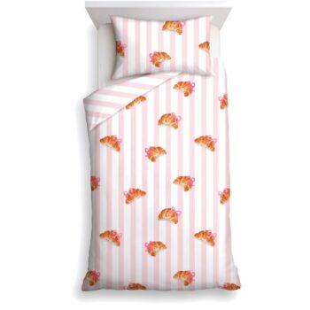 F&F Home Bow Croissants Duvet Set Single