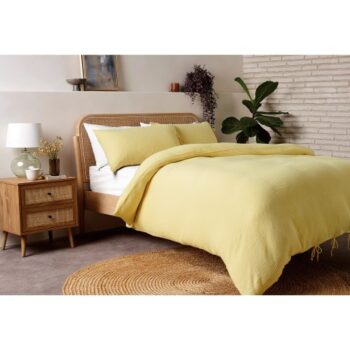 F&F Home Buttermilk Muslin Duvet Set Double