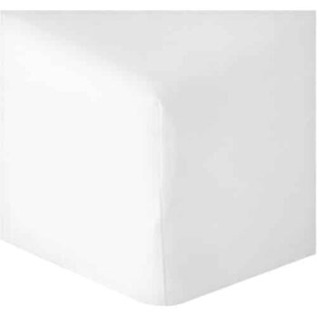 F&F Home Cotton Rich Fitted Sheet White Double