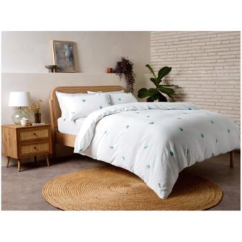 F&F Home Embroidered Butterfly & Dragonfly Duvet Set Double