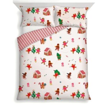 F&F Home Gingerbread Man Duvet Det Double