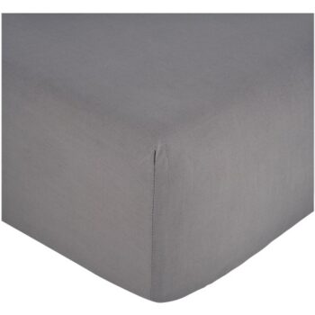 F&F Home Grey Cotton Cooling Fitted Sheet Double