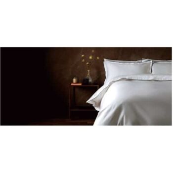F&F Home Hotel White Stitch Edge Duvet Set Double