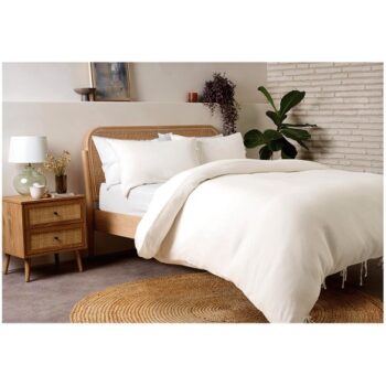 F&F Home Muslin Ivory Duvet Set Double