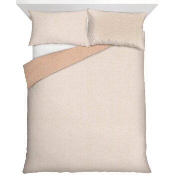 F&F Home Natural Reversible Duvet Set Double