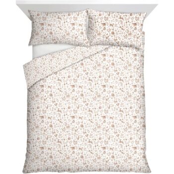 F&F Home Woodland Brushed Duvet Set Double