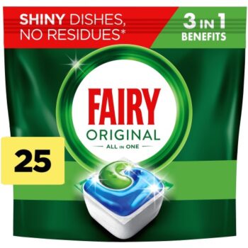 Fairy All-in-One Original Dishwasher Tablets 25CT Regular (35w)