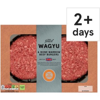 Finest Wagyu & Bone Marrow Beef burgers (454g)
