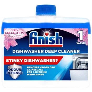 Finish Dishwasher Cleaner Grease & Limescale Deep Cleaner Lemon & Machine Cleaner Original Scent (250ml)