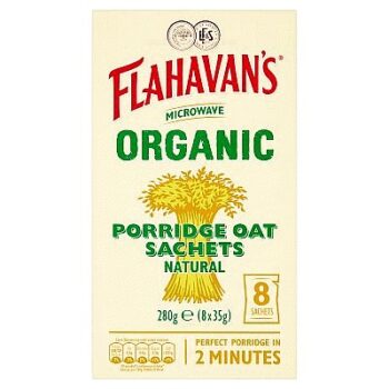 Flahavan's Organic Porridge Oats Sachets (8 x 35g)