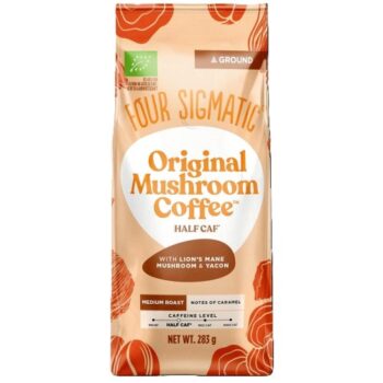 Four Sigmatic Original Mushroom Half Caf Ground Coffee (283g)