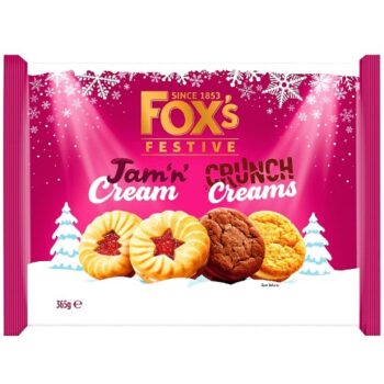 Fox's Festive Jam 'n' Cream Crunch Creams (365g)