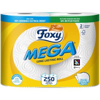 Foxy Mega Kitchen Towel 2 Roll 250 sheets