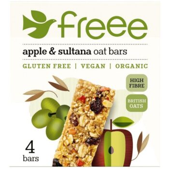 Freee Organic Gluten Free Apple & Sultana Oat Bars (4 x 35g)
