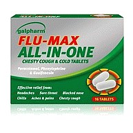 Galpharm Flu-Max All-In-One Chesty Cough & Cold Tablets (16Pack)