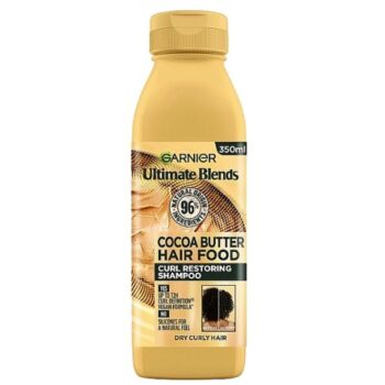 Garnier Ultimate Blends Hair Food Cocoa Butter Shampoo for Dry Frizzy Hair