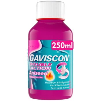 Gaviscon Double Action Heartburn & Indigestion Liquid Aniseed (250ml)