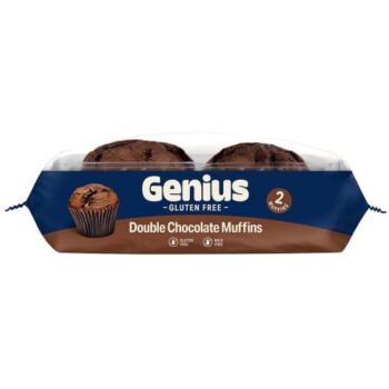 Genius Gluten Free 2 Double Chocolate Muffins (2 x 160g)