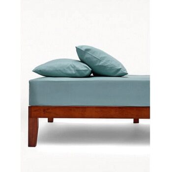George Home Light Green Fitted Sheet Double
