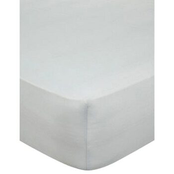 George Home White Deep Fitted Sheet Double