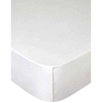 George Home White Luxuriously True Grip Soft 100% Cotton 300 Thread Count Flat Sheet Double