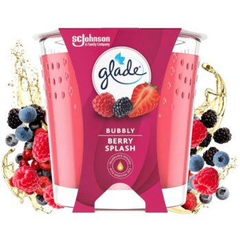 Glade Small Scented Candle Bubbly Berry Splash (112g)