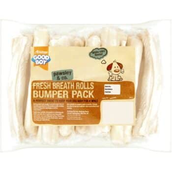 Good Boy Pawsley & Co Fresh Breath Rolls Bumper Pack White Mint Flavour Dog Treat