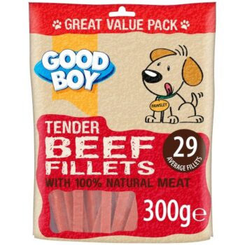 Good Boy Tender Beef Fillets Dog Treats (300g)