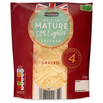 Grated Half Fat Cheddar Cheese