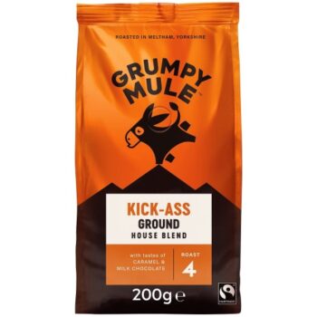 Grumpy Mule Kick-Ass House Blend Ground Coffee (200g)
