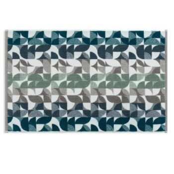Habitat Blue Geo Bath Mat