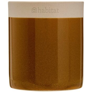 Habitat Core Plus Modern Scented Small Ceramic Candle Sunflower Fields Tomato Leaf