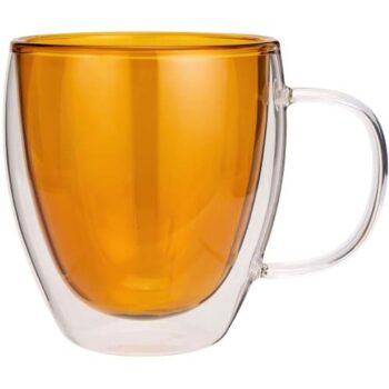 Habitat Double Walled Coffee Cup Amber