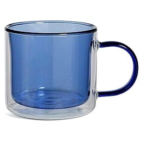 Habitat Double Walled Mug Blue