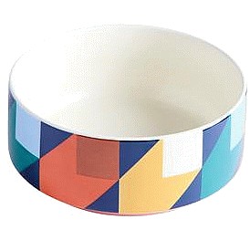 Habitat Geo Cube Print Cereal Bowl