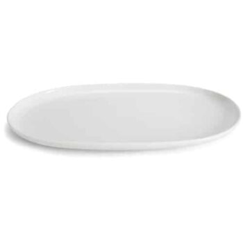Habitat Riko Oval Porcelain Serving Platter White
