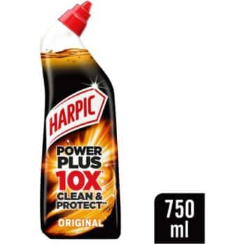 Harpic Power Plus Toilet Cleaner Gel Original Scent (10 x 750ml)