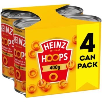 Heinz Spaghetti Hoops in Tomato Sauce (4 x 400g)