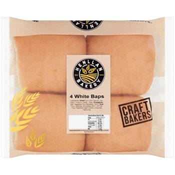 Henllan Bakery White Baps (4)