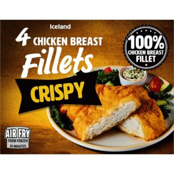 Iceland 4 Crispy Chicken Breast Fillets (380g)