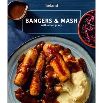 Iceland Bangers & Mash with Onion Gravy (400g)